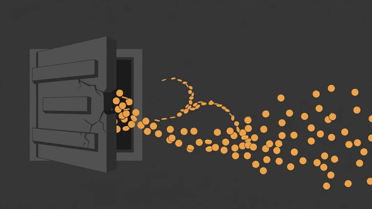 Bitcoin coins and charts illustrating exchange hack recovery data